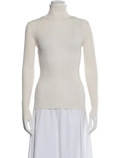 Pre-owned Totême Turtleneck Long Sleeve Top In Neutral
