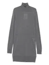 Totême Turtleneck Midi Dress In Gray