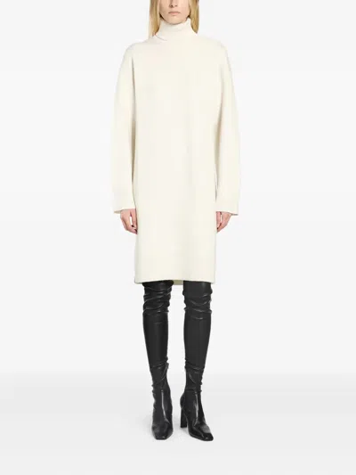 TOTÊME TURTLENECK MIDI KNITTED DRESS