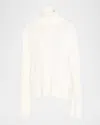 Totême Turtleneck Slit-sleeve Cashmere-blend Sweater