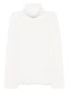 Totême Turtleneck Split-sleeve Jumper In White