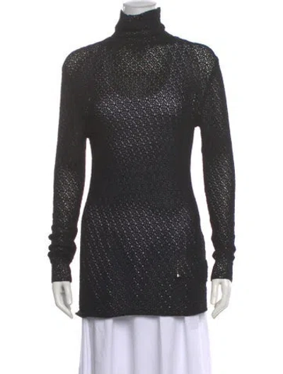 Pre-owned Totême Turtleneck Sweater In Black