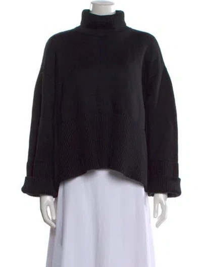 Pre-owned Totême Turtleneck Sweater In Black