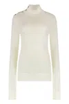Totême Toteme Turtleneck Wool Pullover In White
