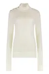 Totême Toteme Turtleneck Wool Pullover In White