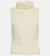 Totême Hand-knitted Wool Top In White