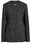 Totême Structured Wool Blazer Featuring Welt Pockets In Black
