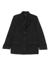 Totême Twill Jacket In Black