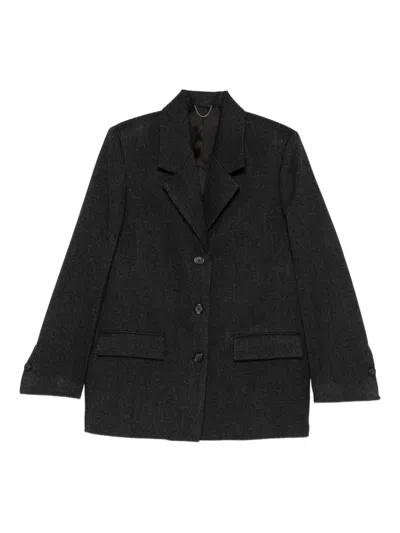Totême Twill Jacket In Black