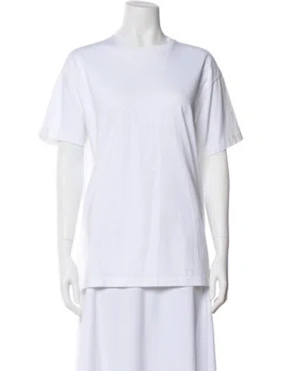 Pre-owned Totême Twisted Jersey Crew Neck T-shirt In White