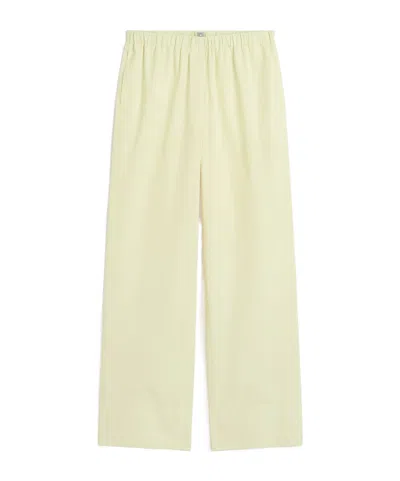 Totême Twisted-seam Boxer Trousers In Neutral