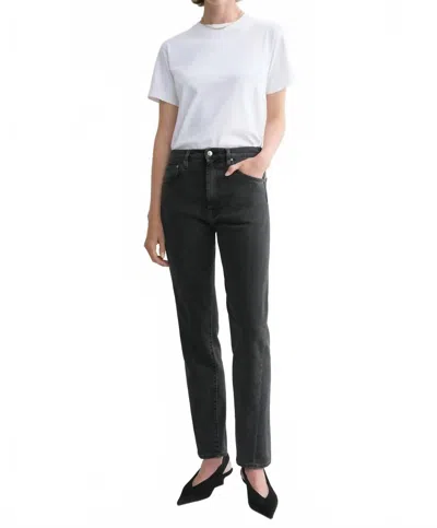 Totême Twisted Seam Denim In Grey Wash In Gray