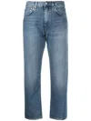 Totême Toteme Twisted Seam Slim Jeans In Blue