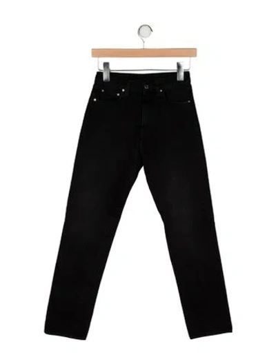 Pre-owned Totême Twisted Seam Denim Straight Leg Jeans In Black