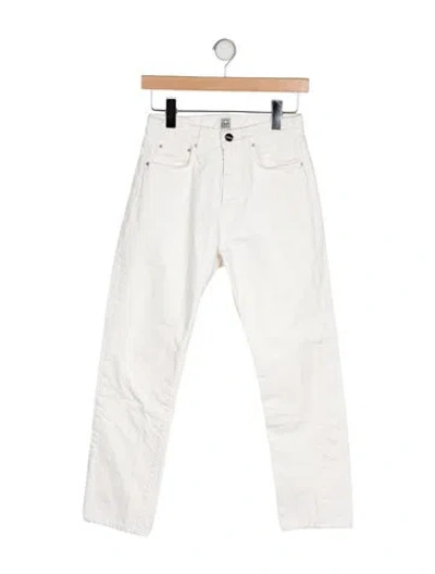 Pre-owned Totême Twisted Seam Denim Straight Leg Jeans In Multi