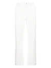 Totême Wide Leg Denim Trousers In White