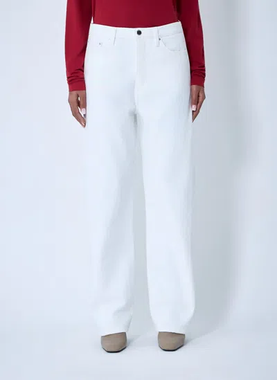Totême Twisted Seam Jeans In White