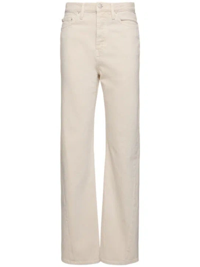 Totême Twisted Seam Mid Rise Denim Jeans In Grey