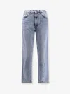 Totême Twisted Seam Organic Cotton Jeans In Blue