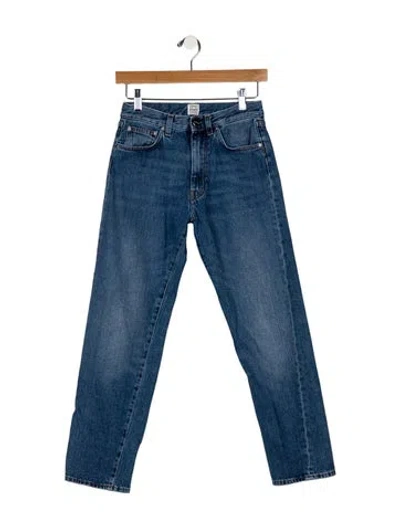 Pre-owned Totême Twisted Seam Straight Leg Jeans In Blue