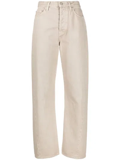 Totême Twisted Seam Straight-leg Jeans In Neutrals