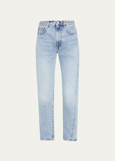 Totême Twisted Seam Straight-leg Denim Pants In Blue