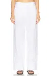 Totême Womens Toteme Twisted Seam Mid-rise Cotton Trousers In White