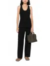 Totême Twisted Seam Trouser In Black In Black