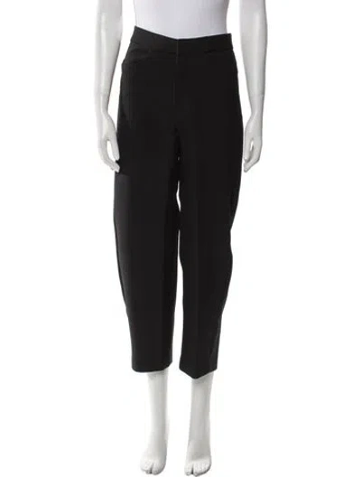 Pre-owned Totême Twisted Seam Trousers Straight Leg Pants In Black