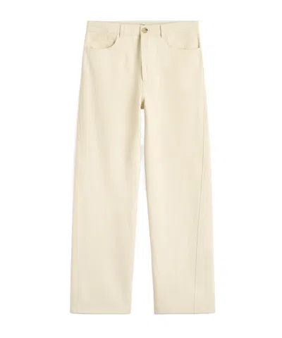Totême Twisted Tailored Trousers In Neutral
