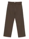 Totême Twisted Trousers In Brown