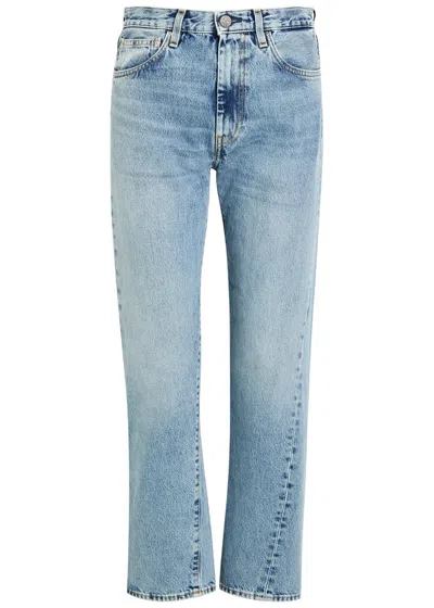 Totême Toteme Twisted-seam Straight-leg Jeans In Blue