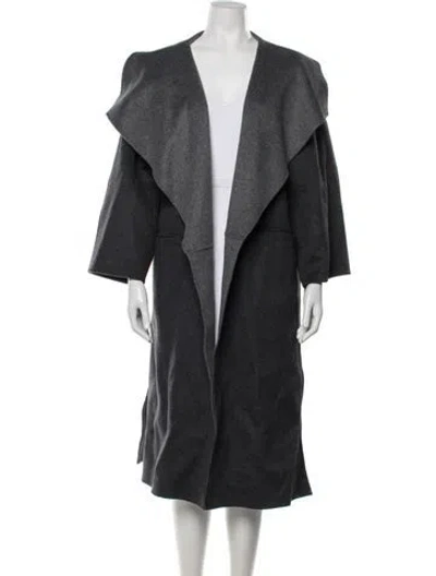 Pre-owned Totême Two Tone Signature Wool Cashmere Coat Wool Coat In Gray