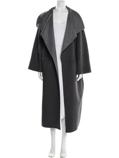 Pre-owned Totême Two Tone Signature Wool Cashmere Wool Coat In Gray