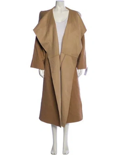 Pre-owned Totême Two-tone Signature Wool Cashmere Coat Wool Coat W/ Tags In Neutral