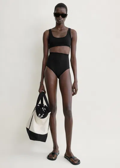 Totême U-neck Bikini Top Black In Multi