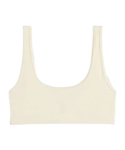 Totême U-neck Bikini Top In White