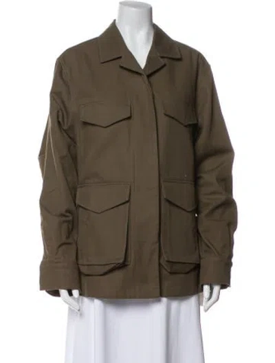 Pre-owned Totême Utility Jacket In Green