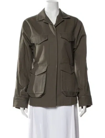 Pre-owned Totême Utility Jacket In Green