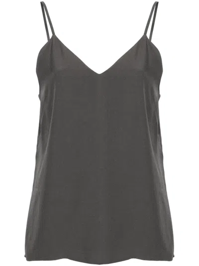 Totême V-neck Crepe Camisole In 灰色