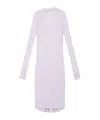 Totême V-neck Long-sleeve Midi Dress In Purple