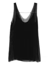 Totême V-neck Slip Top In Black