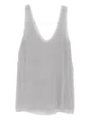 Totême V-neck Slip Top In Gray