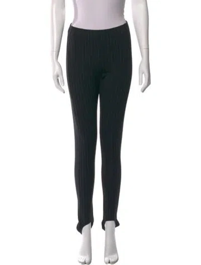 Pre-owned Totême Valle Skinny Leg Pants In Black