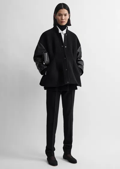 Totême Varsity Wool Jacket Black
