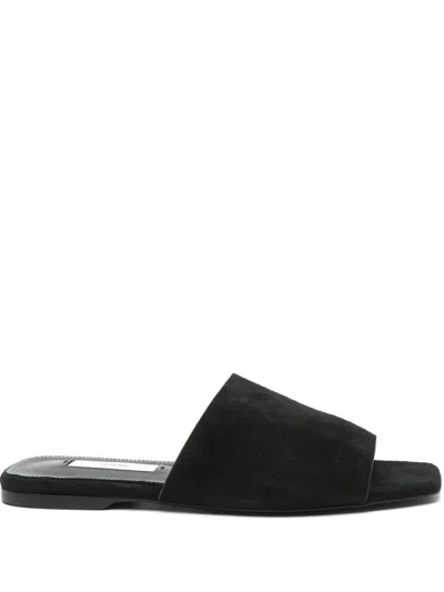 TOTÊME TOTEME VELVET FLAT SANDALS