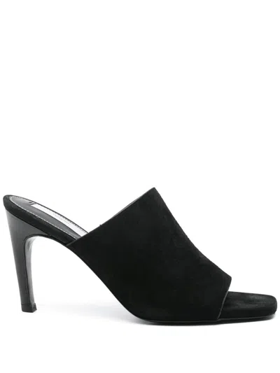 Totême Toteme Velvet Mules In Black
