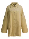 Totême Toteme Velvet Overshirt Jacket In Nude