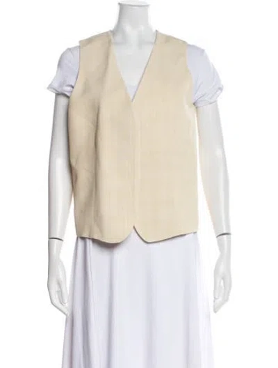 Pre-owned Totême Vest In Neutral