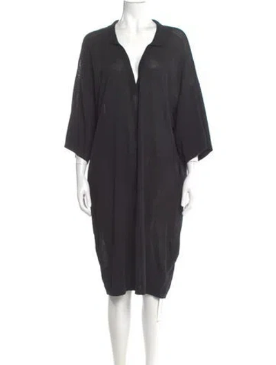 Pre-owned Totême Vienna Knee-length Dress W/ Tags In Gray